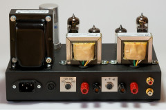 Audio amplifier model 1955 Gen2 rear view.