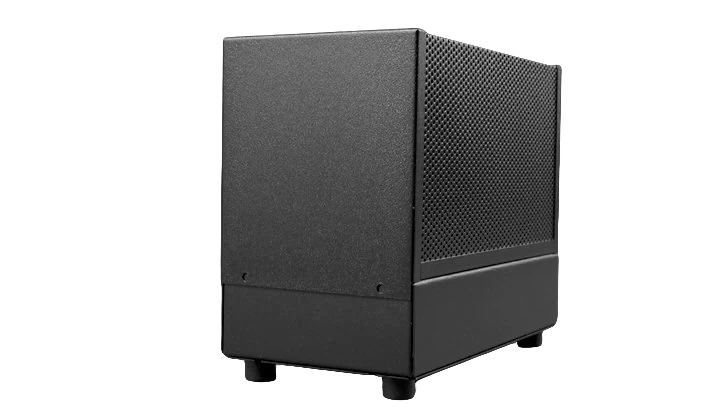 1955-1 amplifier chassis with protective metal cover installed.