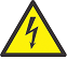 Risk of electric shock icon.